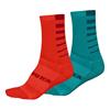 Meias endura Womens Stripe Coolmax Sock (Double Pack)
