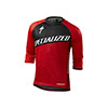 Maillot specialized ENDURO COMP 3/4 JERSEY RED TEAM 017
