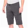 Kalhoty 100% Ridecamp Shorts CHARCOAL