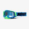  100% Racecraft 2 Blue / Clear Lens .