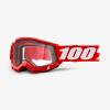 100% Goggle Accuri 2 Enduro Moto Red Clear Dual Lens