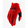 100% Gloves Itrack RED
