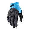 100% Gloves Geomatic CYAN/CHAR