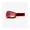 100% Goggle Strata 2 Youth Red/Clear