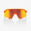 100% Sunglasses S3 Soft Tact White Hiper Red Multi .