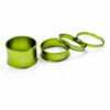Distanziali jrc components Machined Anodised Headset Spacers ACID/GREEN