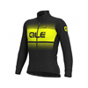 Tröja ale Ls Jersey Solid Blend Winter BLK-YELLOW