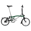 brompton Bike M6L Racing Green/ Back