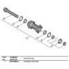 Přední náprava shimano Rx570-Tl-F12 100mm