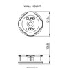 Halterungen quad lock Adhesive Wall Mount